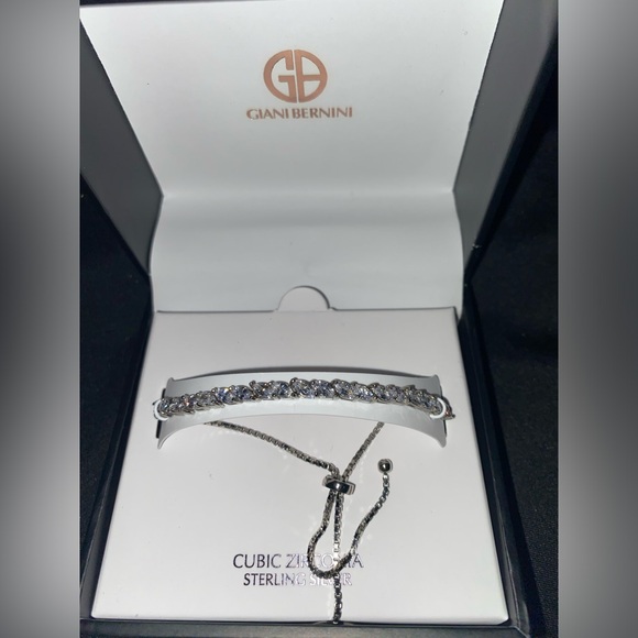 💎 GIANI BERNINI - Marquise Diamond (cz) 10” adjustable Bolo Bracelet .925 (NEW) - Picture 10 of 16